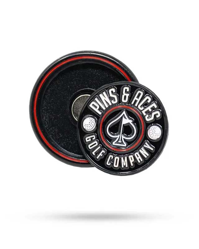 Pop Out Medallion Ball Marker – Black