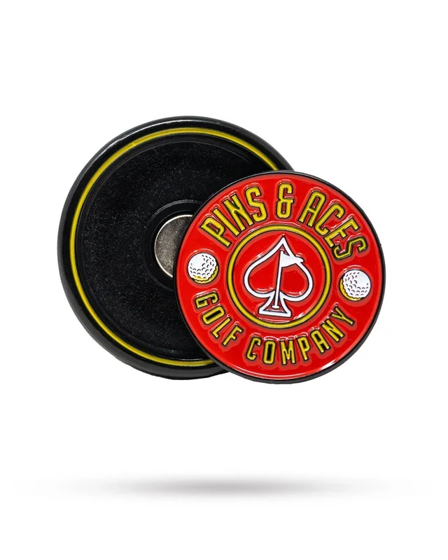 Pop Out Medallion Ball Marker – Red