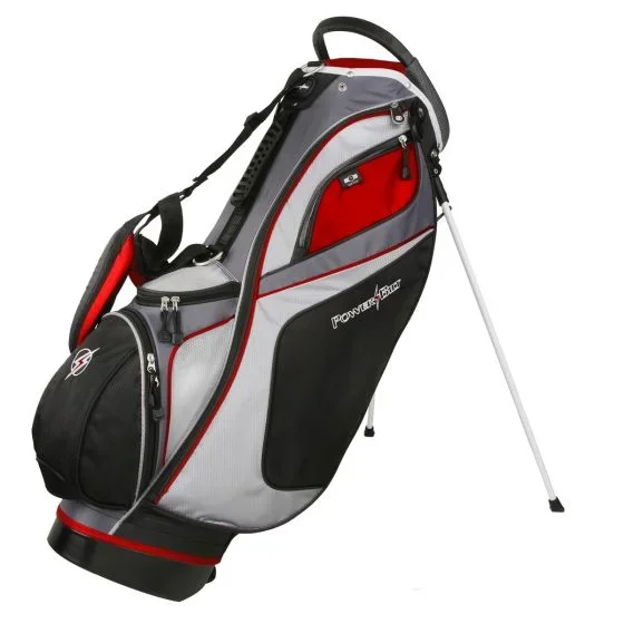 Powerbilt TPS Dunes Golf Stand Bag Black Red 14 Way Divider