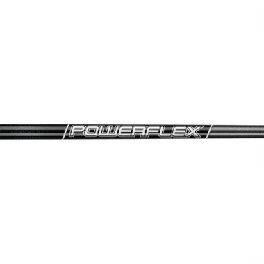 Powerflex Black/Gray Graphite Golf Shafts, Iron .370, Wood .335, Regular and Stiff Flex