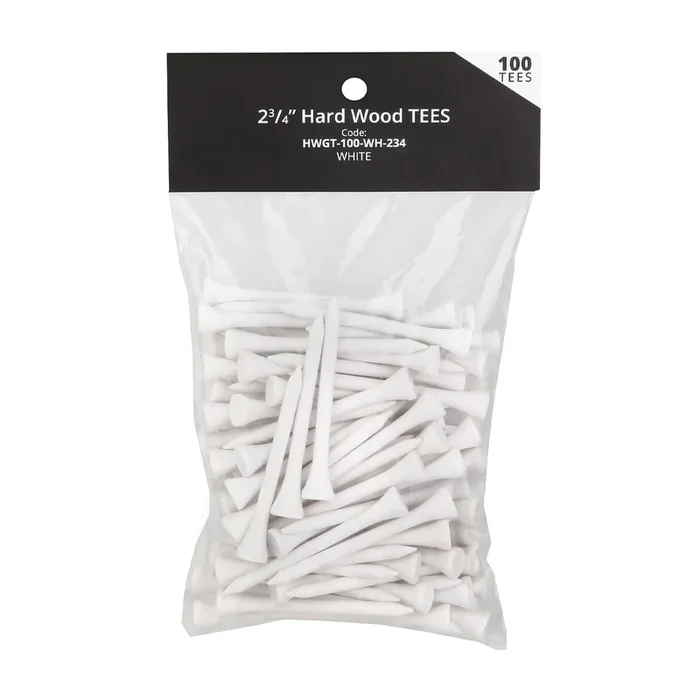 Premium Hard Wood Golf Tees – 100 Count