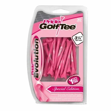 Pride Evolution Breast Cancer Awareness Plastic Golf Tees (30 Pack), 3 1/4″