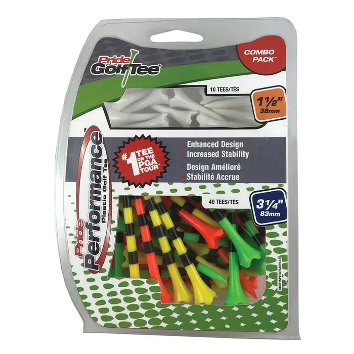 Pride PTS Evolution Citrus Tee Combo Pack – 3 1/4″ & 1 1/2″ 50 Count