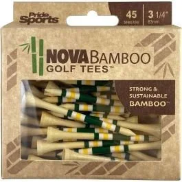 Pride Sports Nova Bamboo 3 1/4″ Golf Tees – 45 Pack