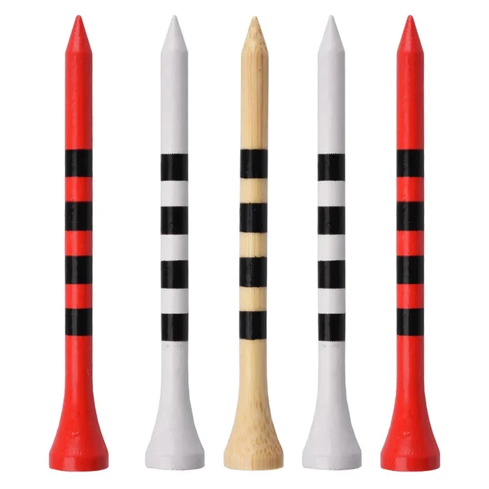 Professional Bamboo Golf Tees Pack of 100 (Eco-Friendly)