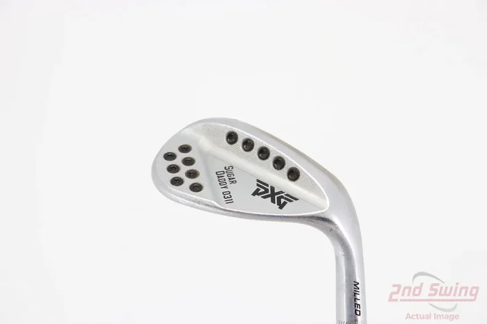 PXG 0311 Sugar Daddy Milled Chrome Wedge Lob LW 60° 9 Deg Bounce True Temper Elevate MPH 95 Steel Stiff Right Handed 35.0in (X-82440415189)