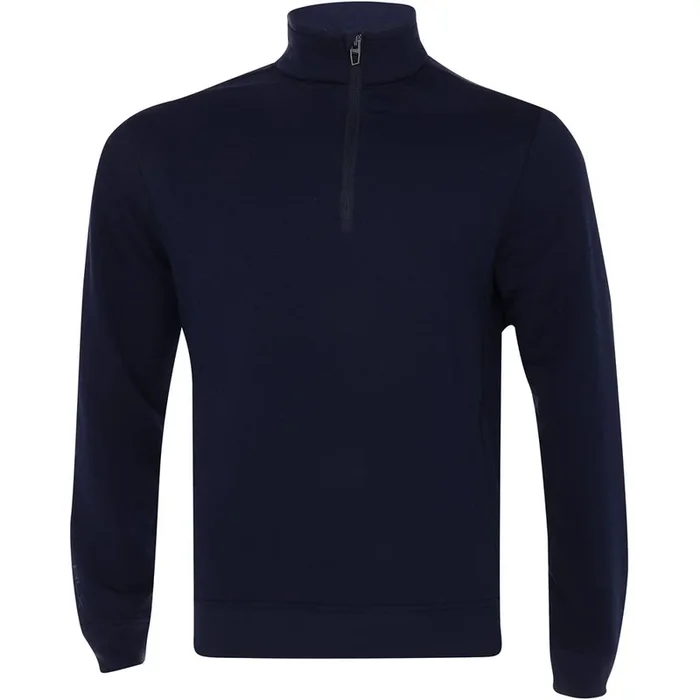Quilted Double Knit 1/4 Zip On Seam Pocket Midlayer