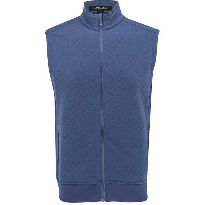 Quilted Double Knit FZ Vest