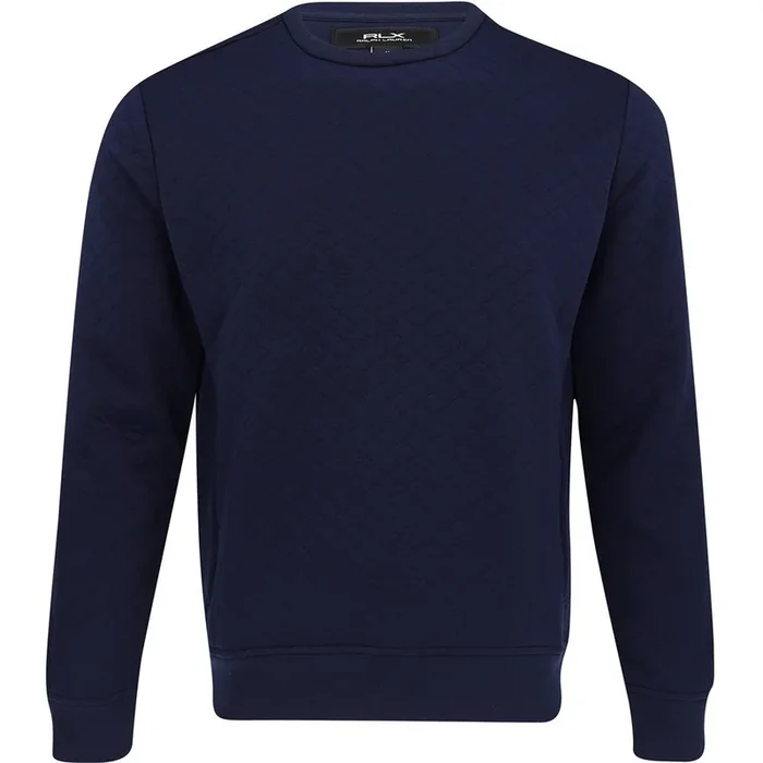 Quilted Double-Knit Pullover