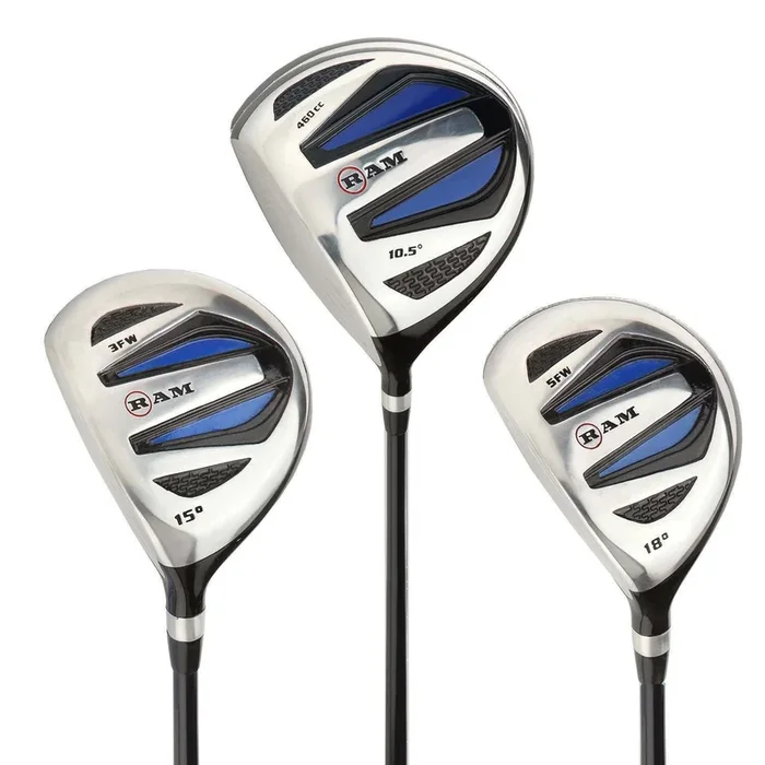 Ram Golf EZ3 Mens Graphite Wood Set | Driver, 3 & 5 Woods | Left Handed