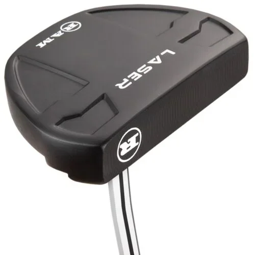 Ram Golf Laser Milled Face Mallet Putter | Black | Headcover Included