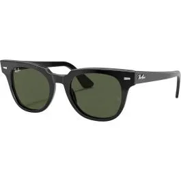 Ray-Ban Meteor Classic Polished Black Sunglasses – G-15 Green Lenses