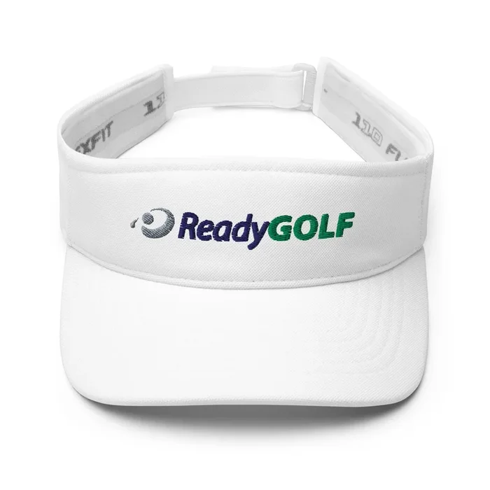 ReadyGOLF Logoed Embroidered Golf Visor with Adjustable Strap