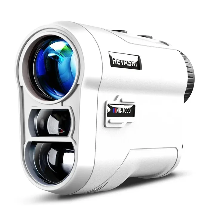 REVASRI 1000M/Yard Golf Laser Rangefinder with Slope Compensation Flagpole Lock Vibration USB Rechargeable for Golfing