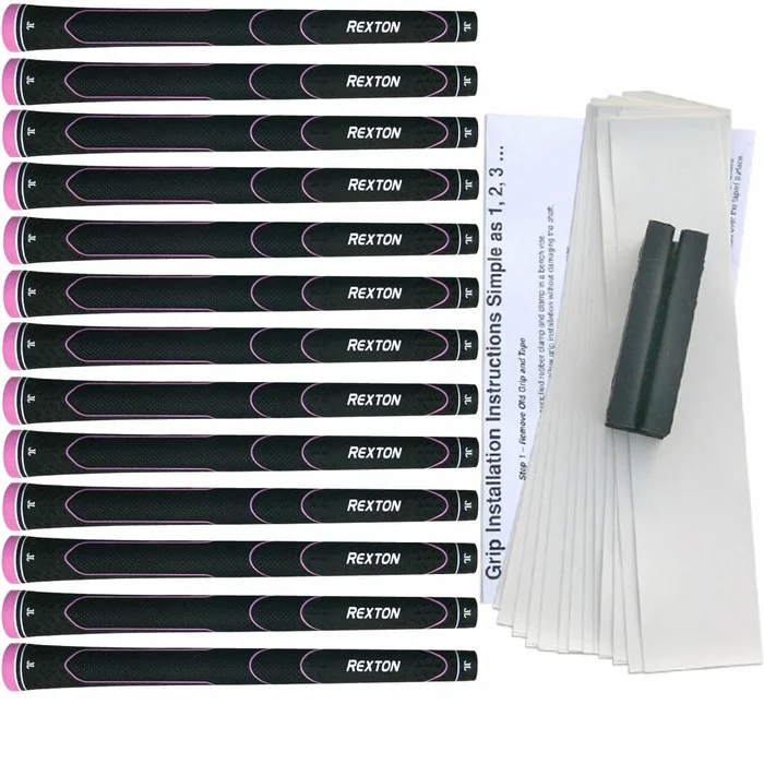 Rexton Golf Rexton Women’s Black/Pink Line Velvet Grip Kit