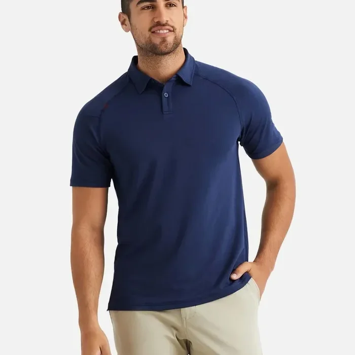Rhone Delta Pique Polo (Color: Navy, Size: XL)