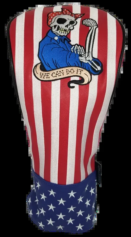 Rosie the Riveter Embroidered Driver Headcover by ReadyGOLF