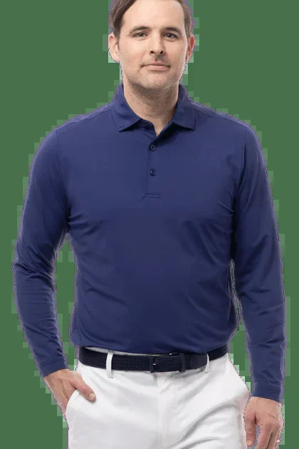 SanSoleil: Men’s UPF 50 SolAir Long Sleeve Polo – 900841A