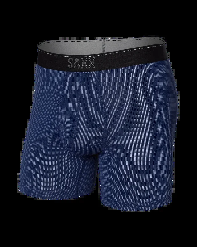SAXX: Men’s 5″ Quest Quick-Dry Mesh Performance Boxer Brief – Midnight Blue