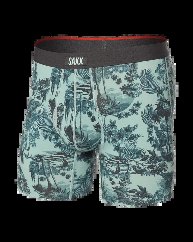 SAXX: Men’s 6″ Vibe Xtra Soft Comfort Boxer Brief – Golf Toile-Aquifer