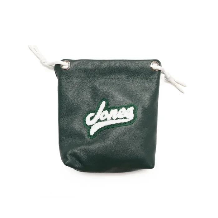 Script Jones Valuables Pouch – Forest Green