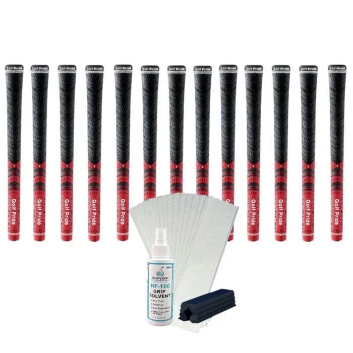 Set of 13 Golf Pride MCC Decade Golf Grips with Grip Kit Standard Size
