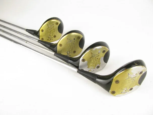 Set of 4 Ping Karsten I Woods #1, #3, #4, #5, with Steel Stiff Flex