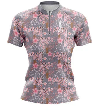 Shanks Golf Bloomin Bogey Women’s Golf Quarter Collar Polo