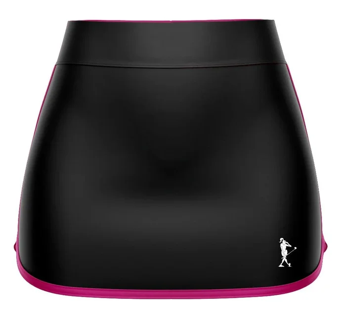 Shanks Golf Just Black with Pink Trim Skort