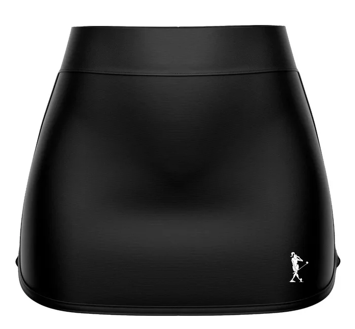 Shanks Golf Just Black Women’s Ruffle Golf Skort