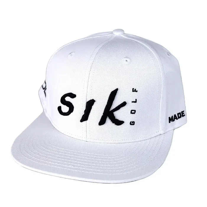 SIK Golf Hat Adjustable White Cap