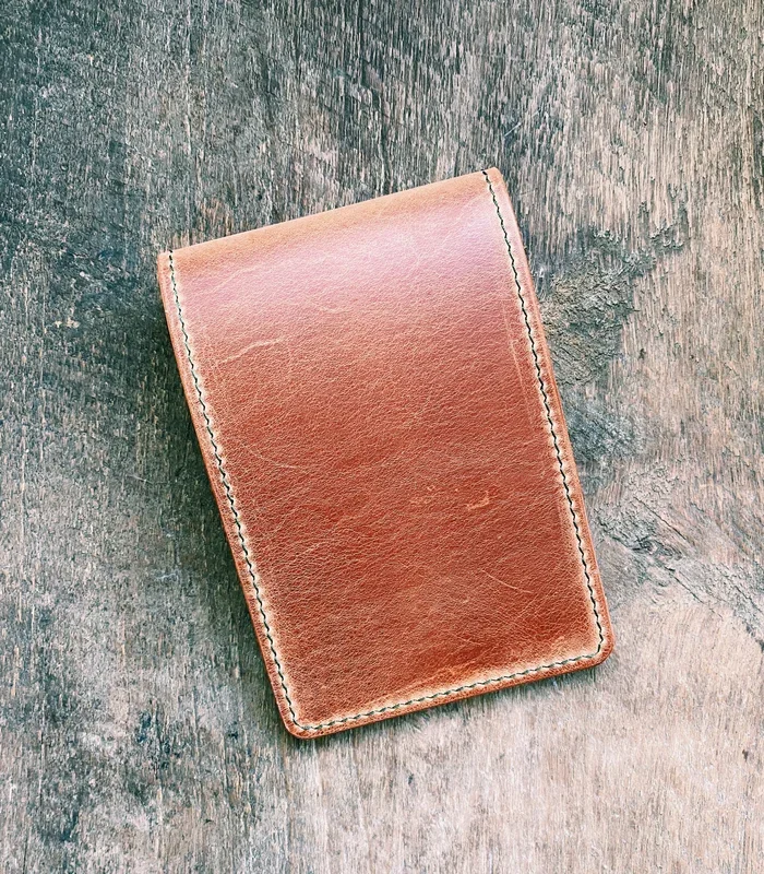 Single Barrel Collection Golf Scorecard Holder / Yardage book cover in Aragona English Tan