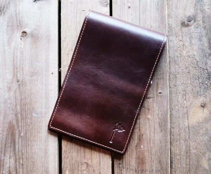 Single Barrel Collection Yardage Book / Scorecard Holder in Horween Chromexel / Shell Cordovan