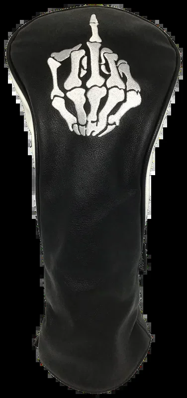 Skeleton Bone Middle Finger Embroidered Headcover – Driver
