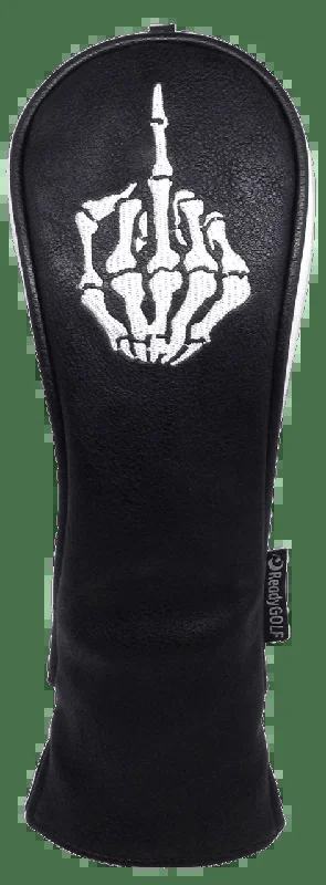 Skeleton Bone Middle Finger Embroidered Headcover – Hybrid
