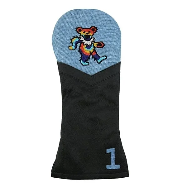 Smathers & Branson: Driver Headcover – Dancing Bear Tie Dye Needlepoint