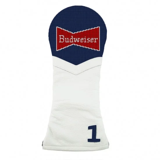 Smathers & Branson: Needlepoint Driver Headcover – Budweiser Vintage Bowtie