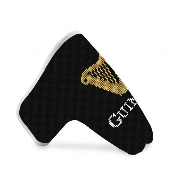 Smathers & Branson: Needlepoint Putter Headcover – Guinness Putter (Black/White Leather)