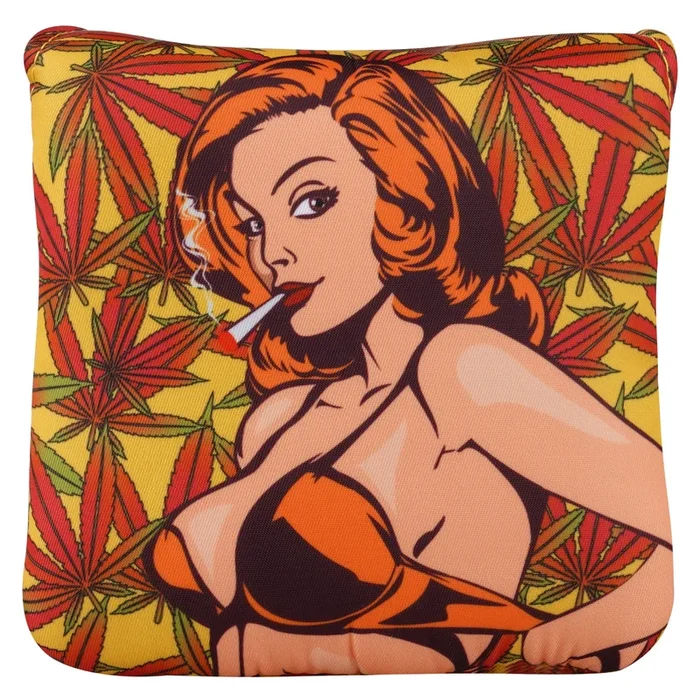 Smoking Girl Square Mallet Putter Cover