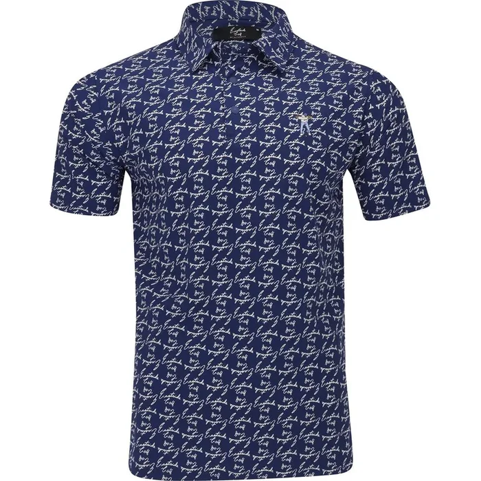 Snap Placket Print Polo