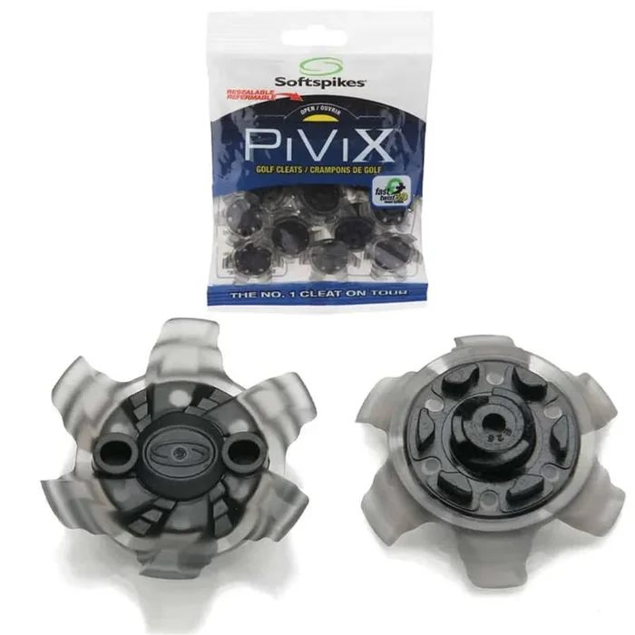 SoftSpikes PiViX Golf Cleats – Fast Twist 3.0 Gray/Black