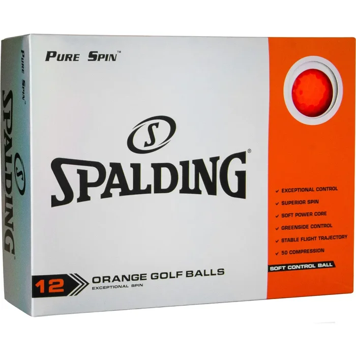Spalding Pure Spin Neon Golf Balls