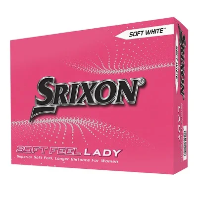 Srixon Soft Feel Lady Golf Balls, Soft White