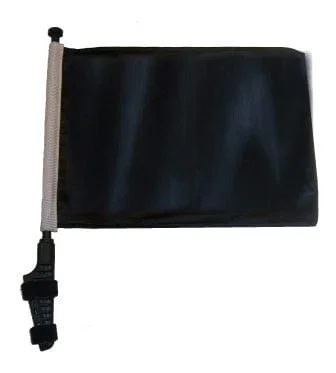 SSP Flags: 11×15 inch Golf Cart Flag with Pole – Black