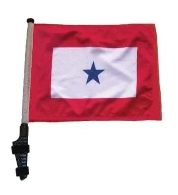 SSP Flags: 11×15 inch Golf Cart Flag with Pole – Blue Star