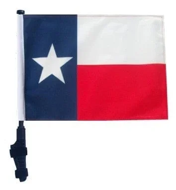 SSP Flags: 11×15 inch Golf Cart Flag with Pole – State of Texas