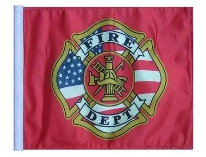 SSP Flags: 11×15 inch Golf Cart Replacement Flag – Fire Dept