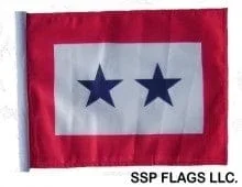 SSP Flags: 11×15 inch Golf Cart Replacement Flag – Two Blue Star