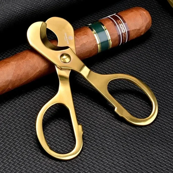 Stainless Steel Cigar Scissors – Precision Guillotine Cutter