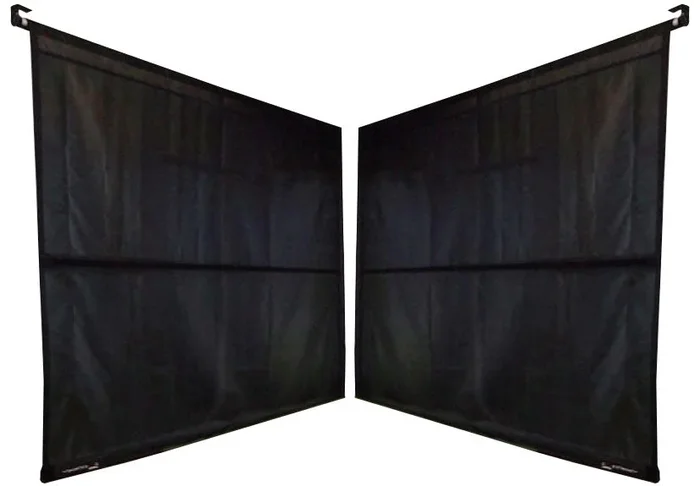 Stealth Retractable Impact Projection Screen – Side Wall Protection Option: 5′ (Manual) – Set of 2